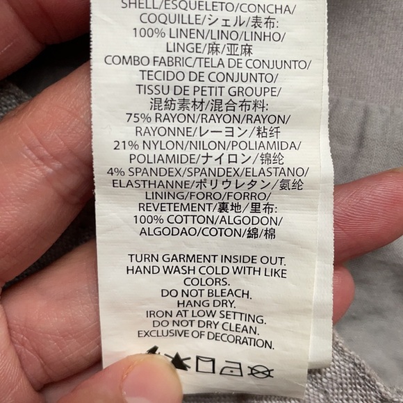 Armani Exchange Gray Corset Crop Top Small - Picture 4 of 4